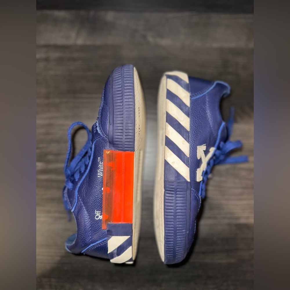 Off White Virgil Abloh Youth Kids 12.5/13 Navy Shoes - Picture 11 of 12